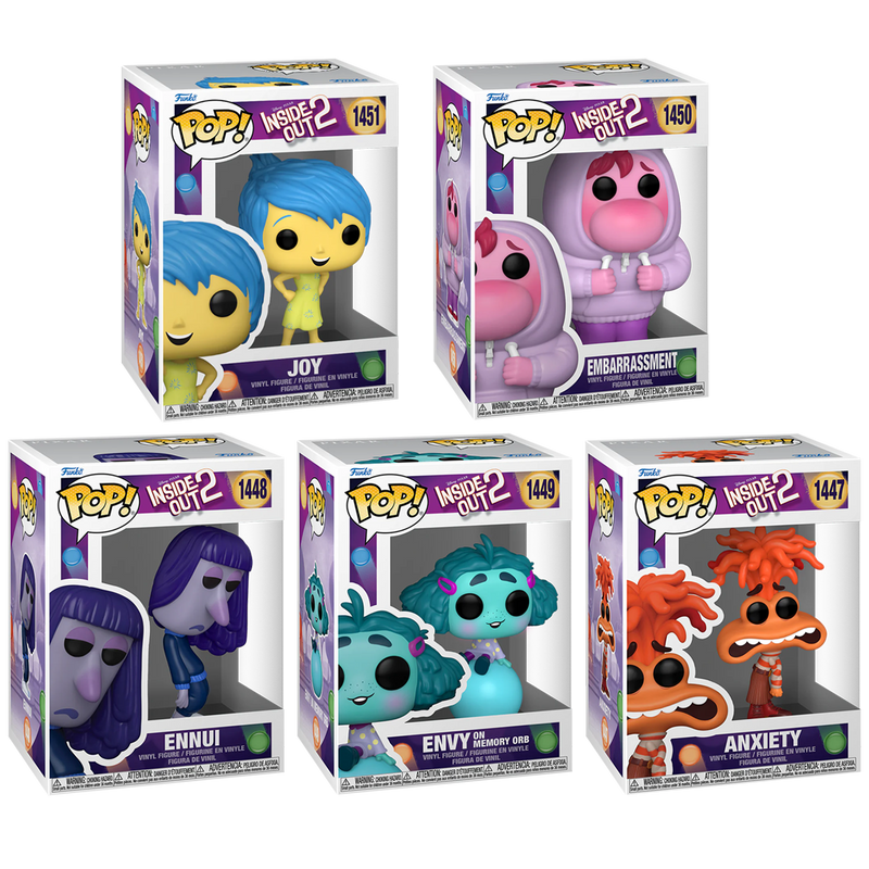 Inside Out 2 Funko Pop! Disney Vinyl Figure Bundle of 5