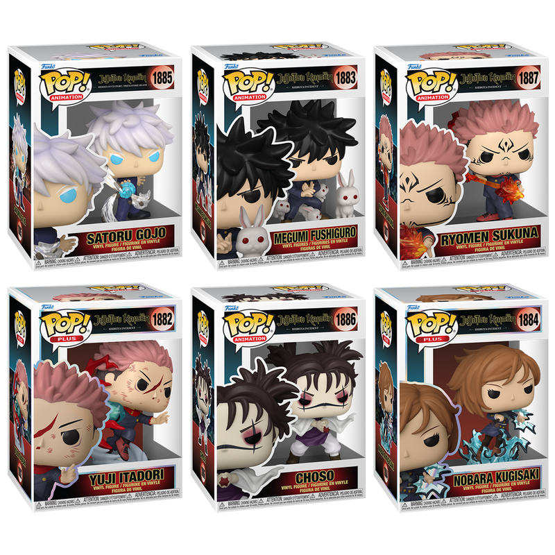 Jujutsu Kaisen Funko Pop! Anime Vinyl Figure Bundle of 6