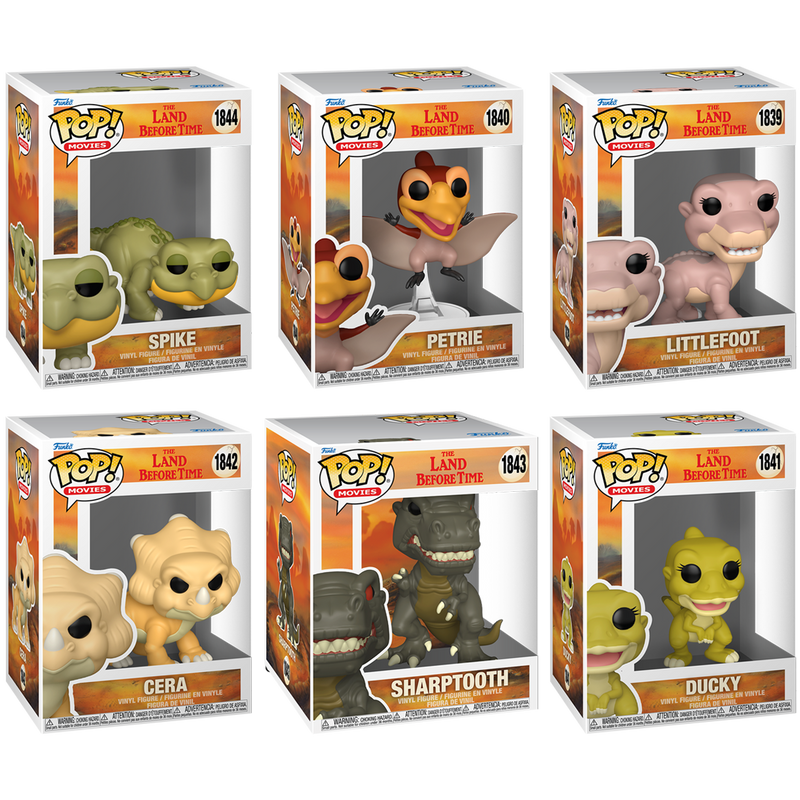The Land Before Time Funko Pop! Movies Vinyl Figure Bundle of 6