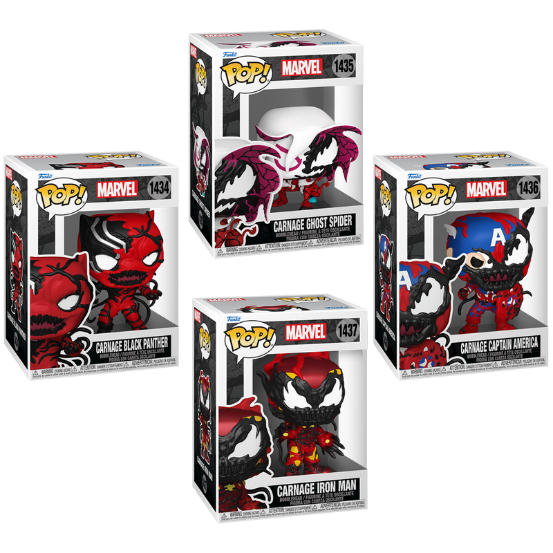 Absolute Carnage Funko Pop! Marvel Vinyl Figure Bundle of 4