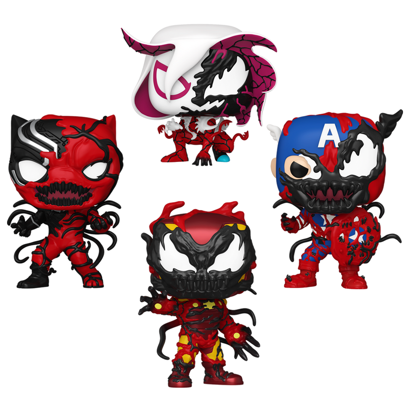 Absolute Carnage Funko Pop! Marvel Vinyl Figure Bundle of 4