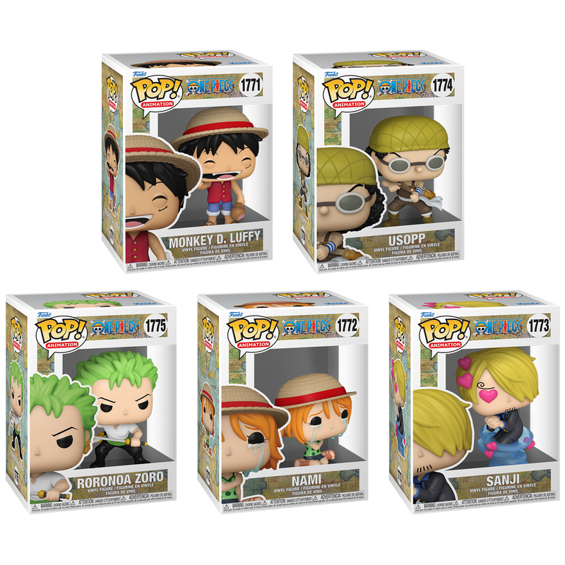 One Piece Funko Pop! Anime Vinyl Figure Bundle of 5