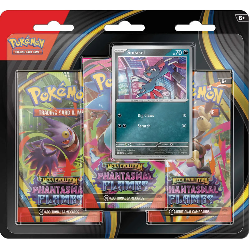 Pokémon TCG: Sneasel Phantasmal Flames 3-Pack Blister