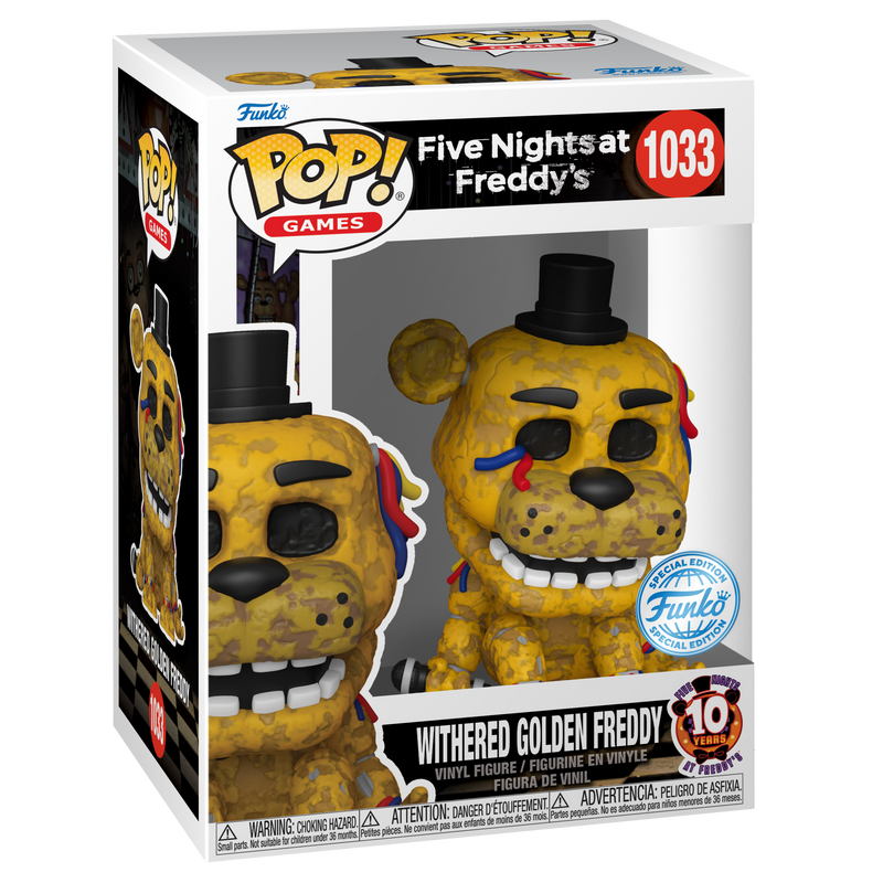 Withered Golden Freddy Five Nights at Freddy's Funko Pop! Games Vinyl Figure