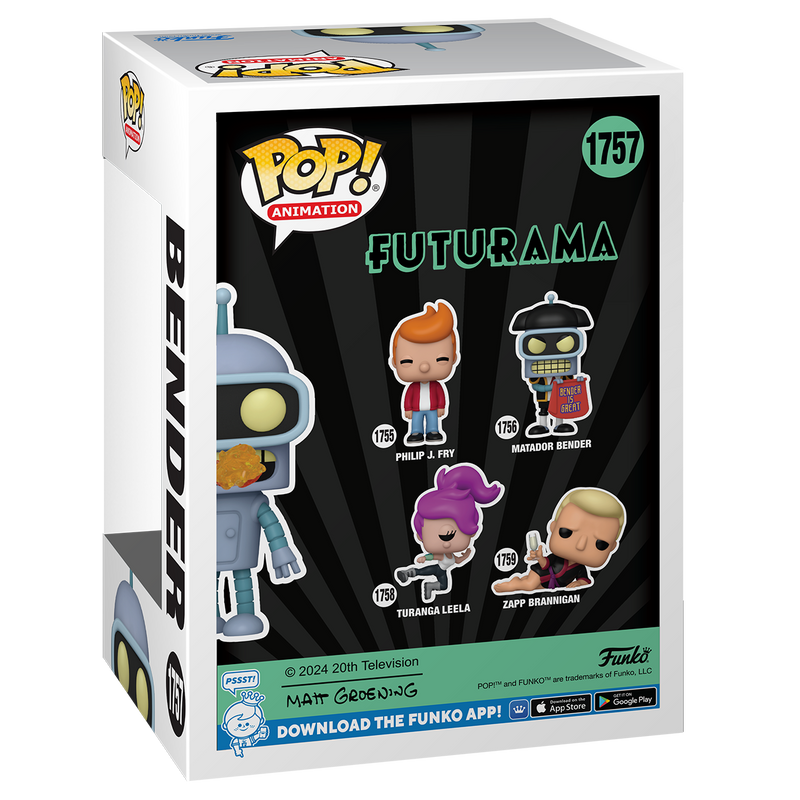 Futurama Funko Pop! Animation Vinyl Figure Bundle of 5