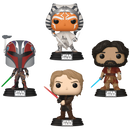 Ahsoka Funko Pop! Star Wars Vinyl Figure Bundle of 4