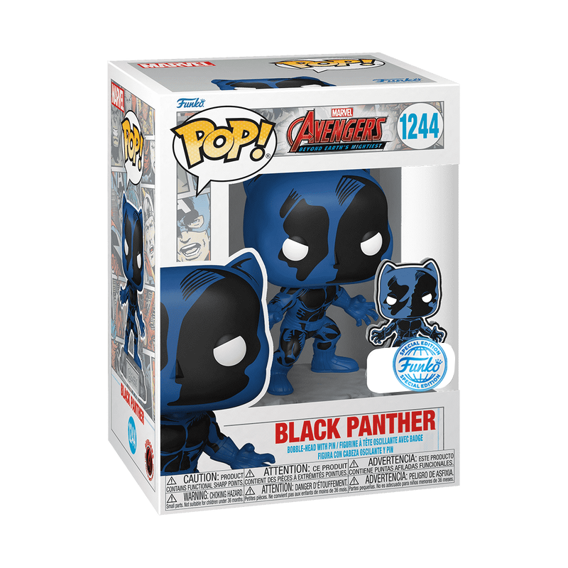 Black Panther with Pin Avengers Funko Pop! Marvel Vinyl Figure