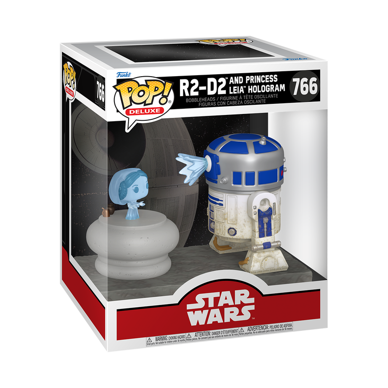 R2-D2 and Princess Leia Hologram Star Wars: A New Hope Funko Pop! Deluxe Vinyl Figure