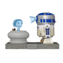 R2-D2 and Princess Leia Hologram Star Wars: A New Hope Funko Pop! Deluxe Vinyl Figure