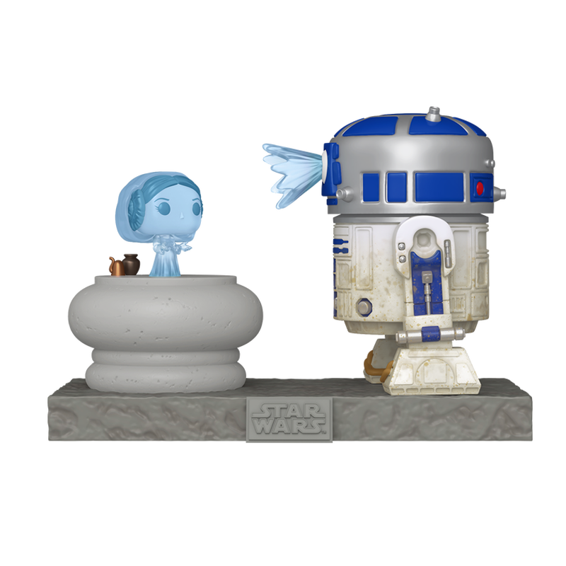 R2-D2 and Princess Leia Hologram Star Wars: A New Hope Funko Pop! Deluxe Vinyl Figure