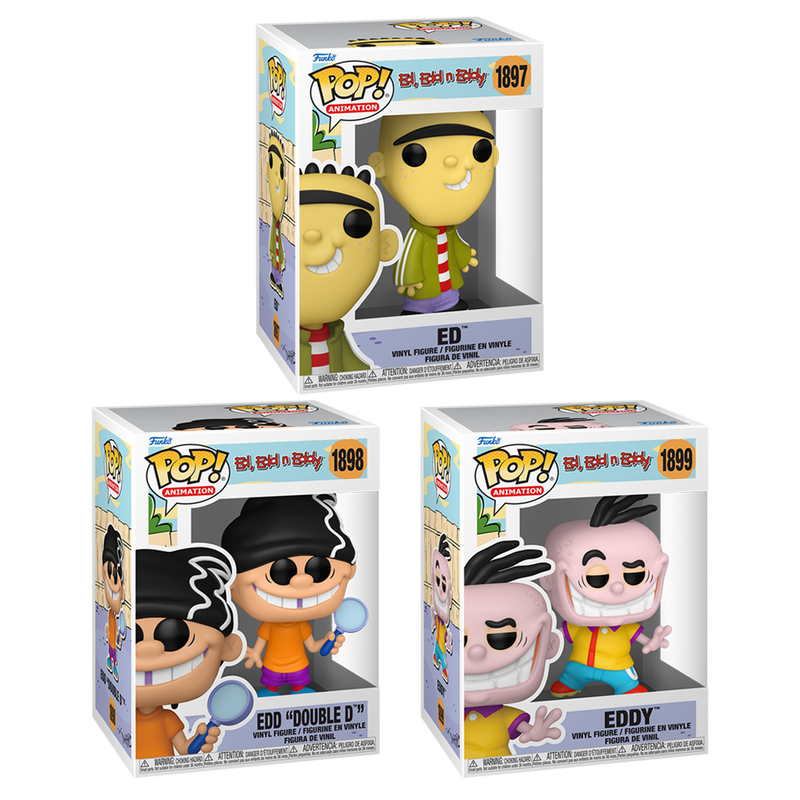 Ed, Edd n Eddy Funko Pop! Animation Vinyl Figure Bundle of 3