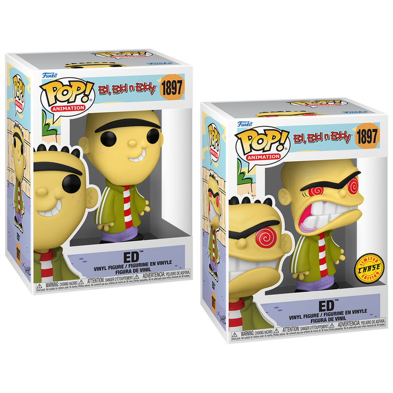 Ed - Ed, Edd n Eddy Funko Pop! Animation Vinyl Figure Common + Chase Bundle