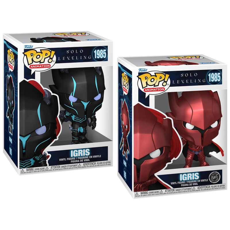 Igris Solo Leveling Funko Pop! Anime Vinyl Figure Common + Chase Bundle
