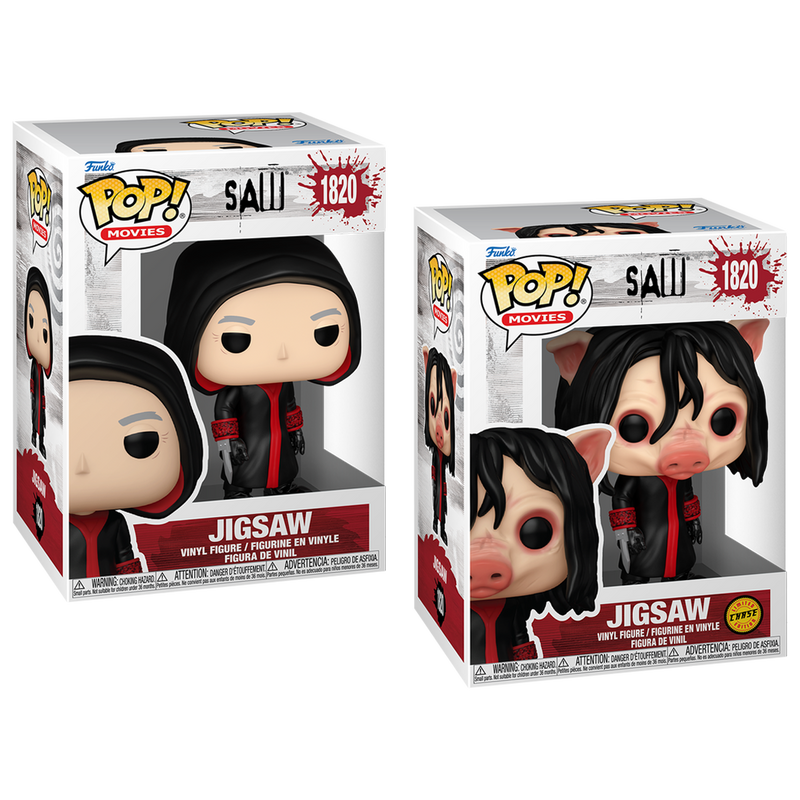 Jigsaw Saw Funko Pop! Movies Vinyl Figure Common + Chase Bundle