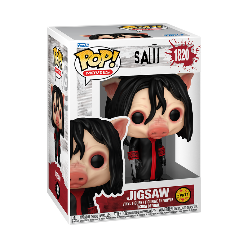 Jigsaw Saw Funko Pop! Movies Vinyl Figure Common + Chase Bundle
