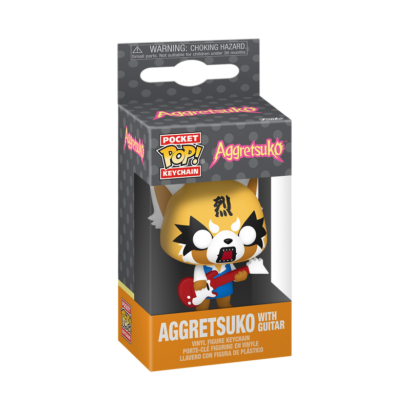 Aggretsuko (with Guitar) Funko Pocket Pop! Sanrio Keychain