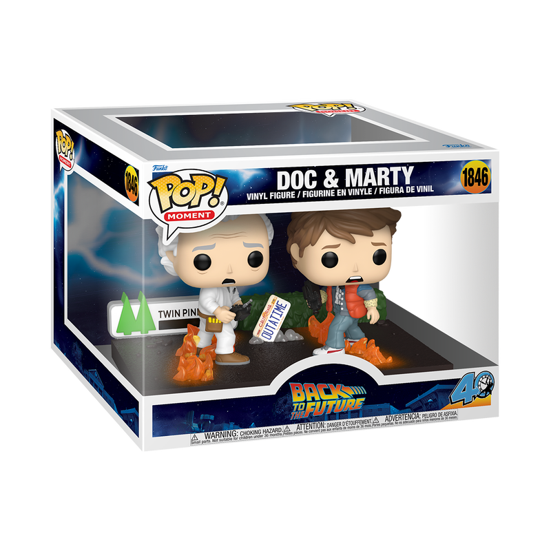 Doc & Marty Back to the Future Funko Pop! Moment Vinyl Figure Doc & Marty Back to the Future Funko Pop! Moment Vinyl Figure