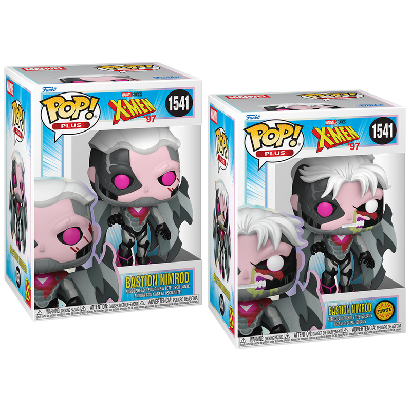 Bastion Nimrod X-Men 97 Funko Pop! Marvel Vinyl Figure Common + Chase Bundle