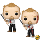 Shaun (with Pool Cue) Shaun of the Dead Funko Pop! Movies Vinyl Figure Common + Chase Bundle