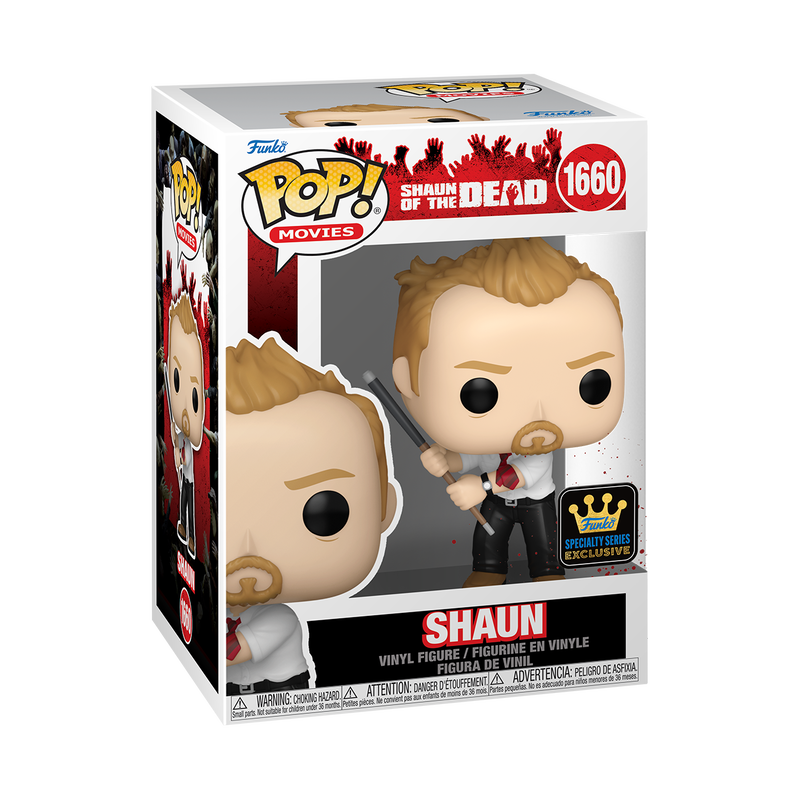 Shaun (with Pool Cue) Shaun of the Dead Funko Pop! Movies Vinyl Figure