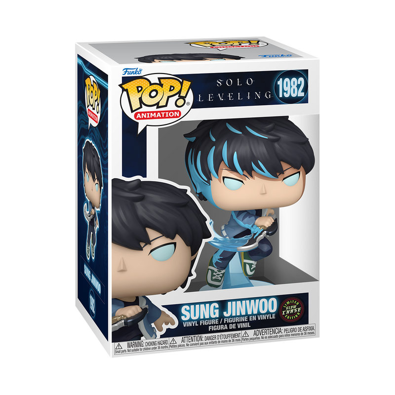 Sung Jinwoo Solo Leveling Funko Pop! Anime Vinyl Figure Common + Chase Bundle
