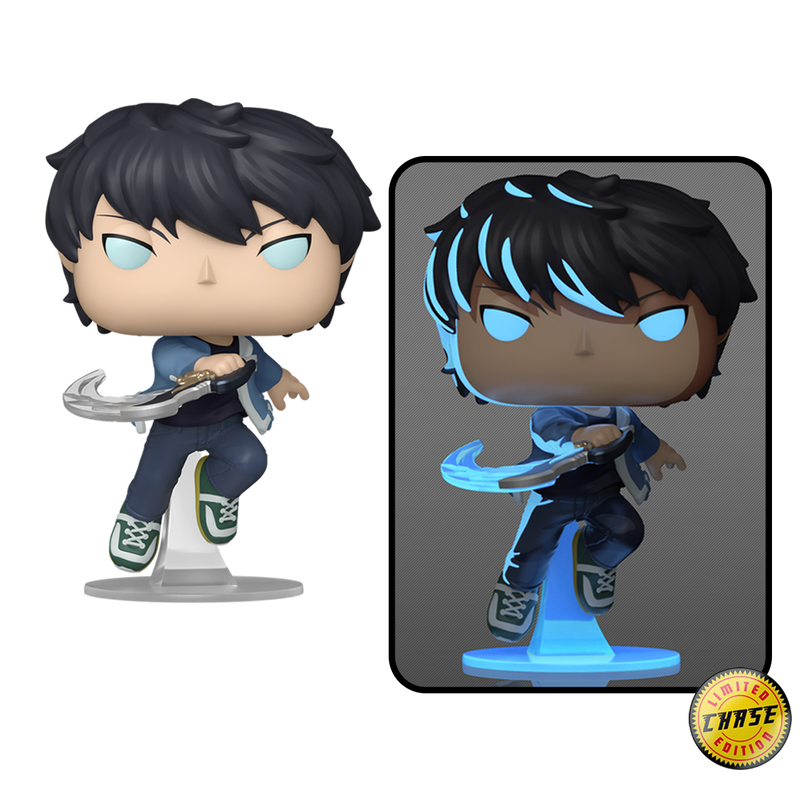 Sung Jinwoo Solo Leveling Funko Pop! Anime Vinyl Figure Common + Chase Bundle