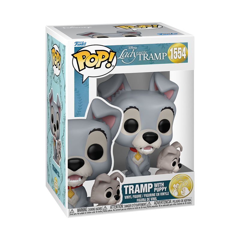 Tramp with Puppy Lady and the Tramp Funko Pop! Disney Vinyl Figure