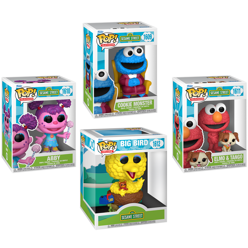 Sesame Street Funko Pop! TV Vinyl Figure Bundle of 4