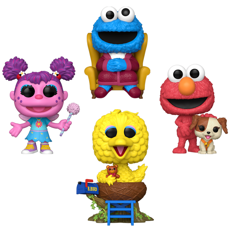 Sesame Street Funko Pop! TV Vinyl Figure Bundle of 4