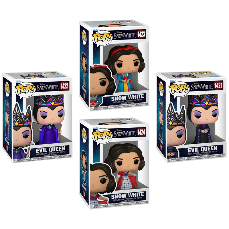 Snow White Live Action Funko Pop! Disney Vinyl Figure Bundle of 4