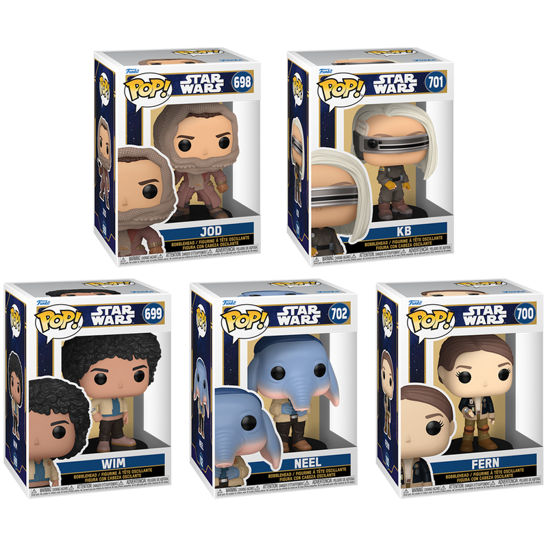 Skeleton Crew Funko Pop! Star Wars Vinyl Figure Bundle of 5