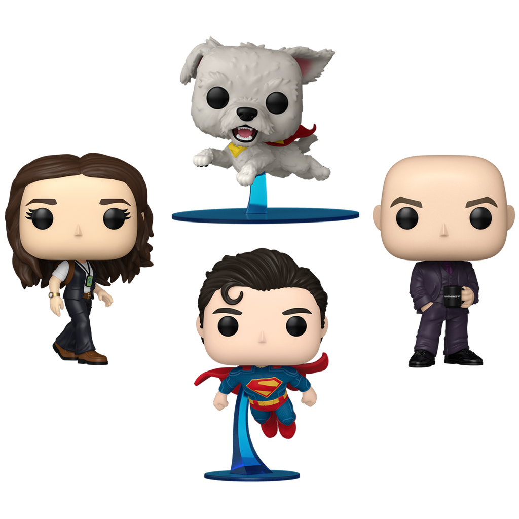 Superman (2025) Funko Pop! DC Comics Vinyl Figure Bundle of