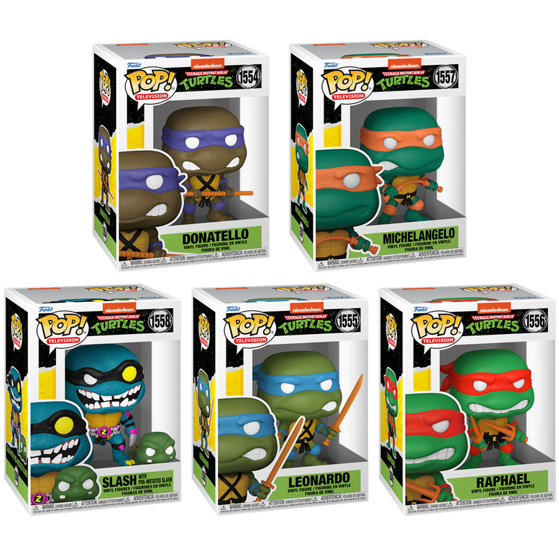 Teenage Mutant Ninja Turtles Funko Pop! TV Vinyl Figure Bundle of 5