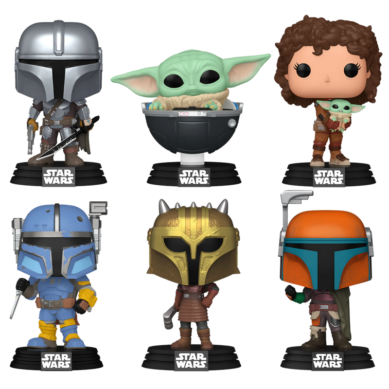 The Mandalorian S3 Funko Pop Star Wars Vinyl Figure Bundle of 6