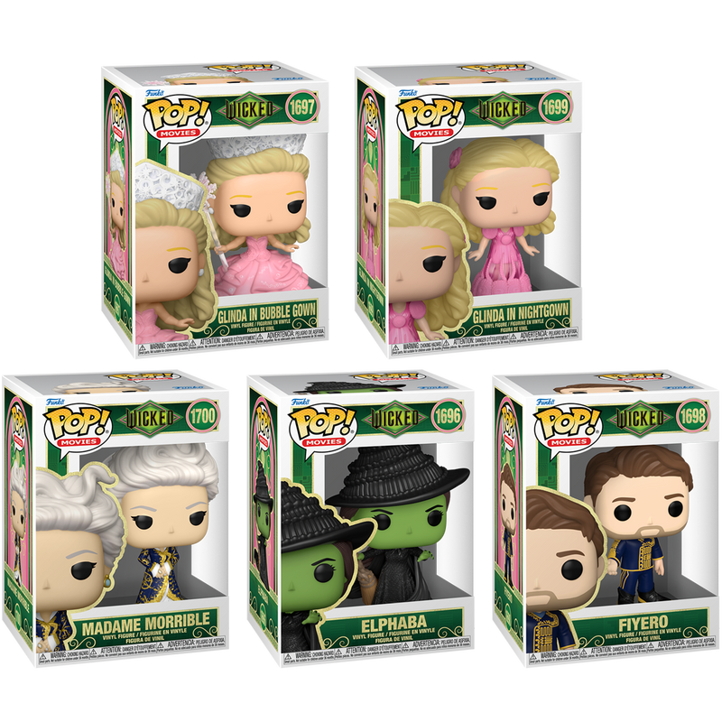 Wicked Funko Pop! Movies Vinyl Figure Bundle of 5