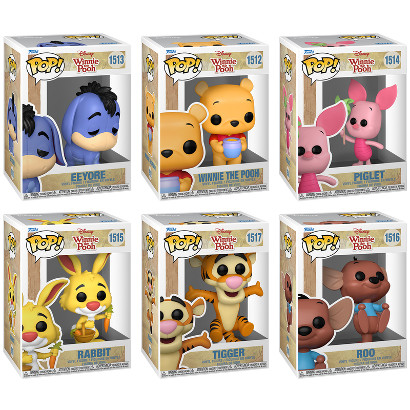 Winnie the Pooh Funko Pop! Disney Vinyl Figure Bundle of 6