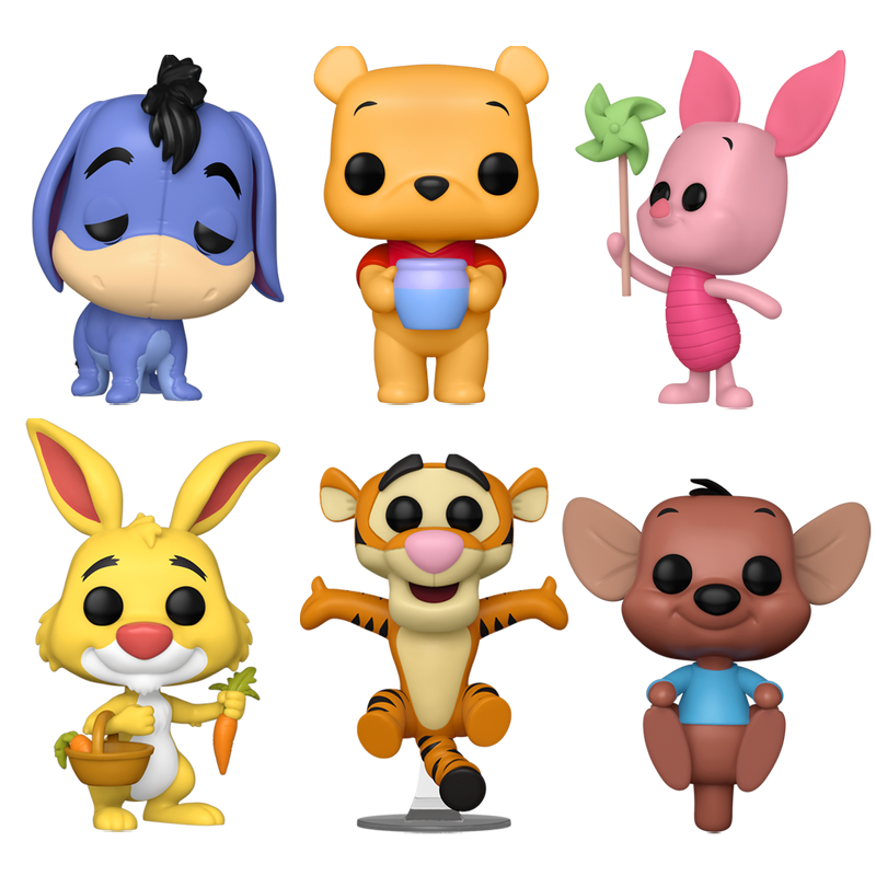 Winnie the Pooh Funko Pop! Disney Vinyl Figure Bundle of 6