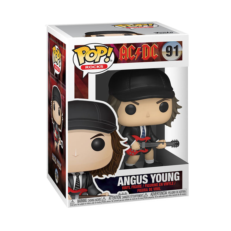 Angus Young AC/DC Funko Pop! Rocks Vinyl Figure Common + Chase Bundle