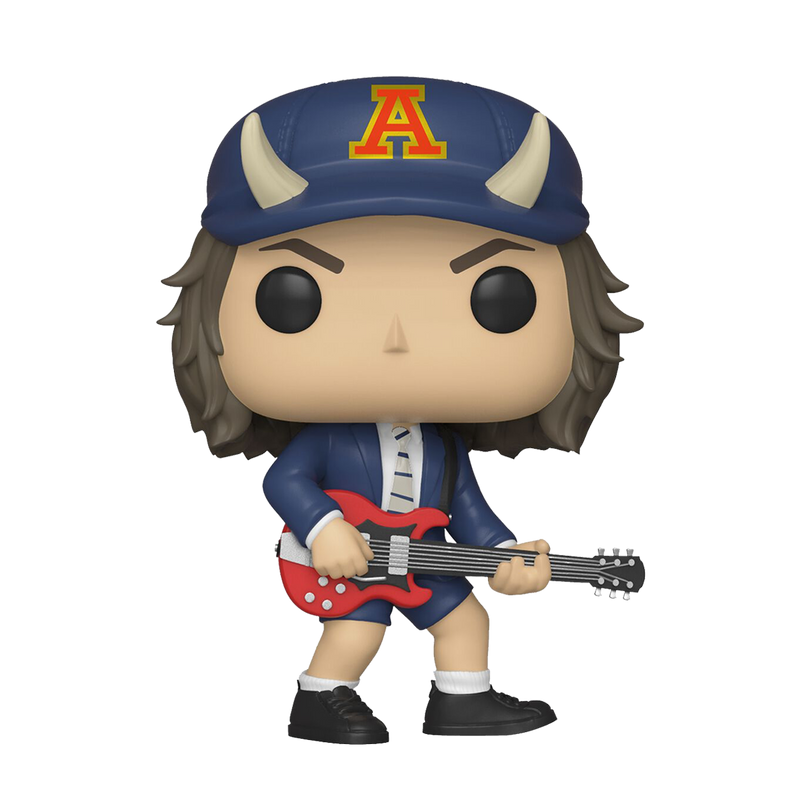 Angus Young AC/DC Funko Pop! Rocks Vinyl Figure Common + Chase Bundle