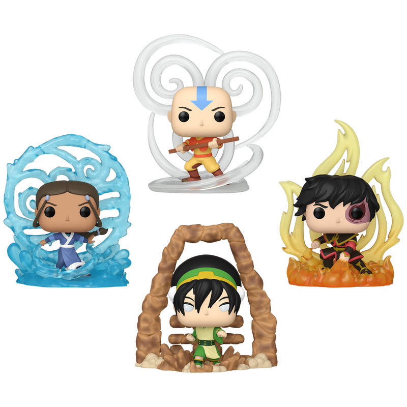 Avatar the Last Airbender Funko Pop! Animation Vinyl Figure Bundle of 4