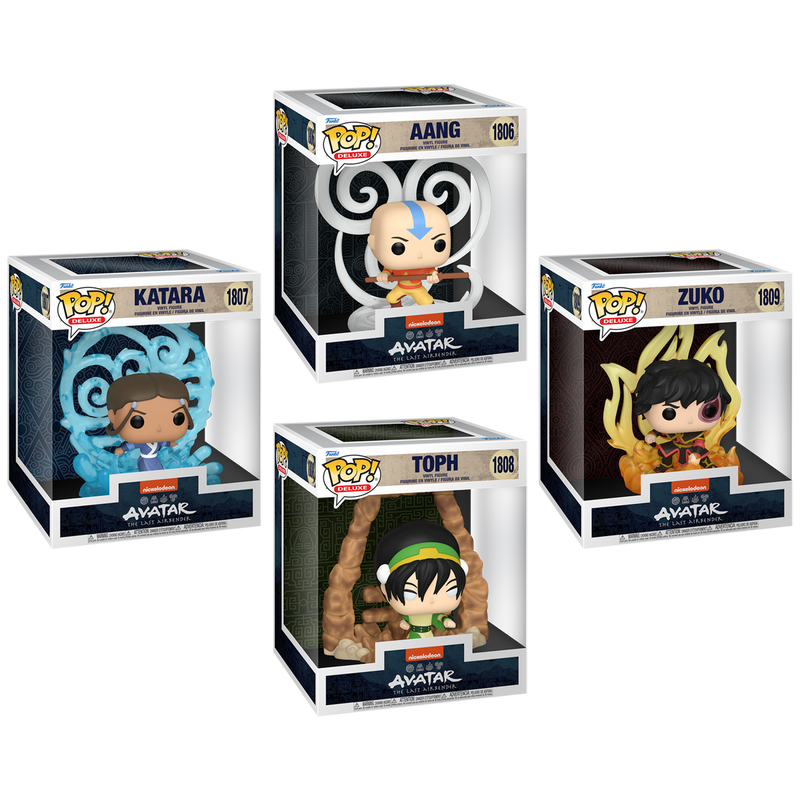 Avatar the Last Airbender Funko Pop! Animation Vinyl Figure Bundle of 4