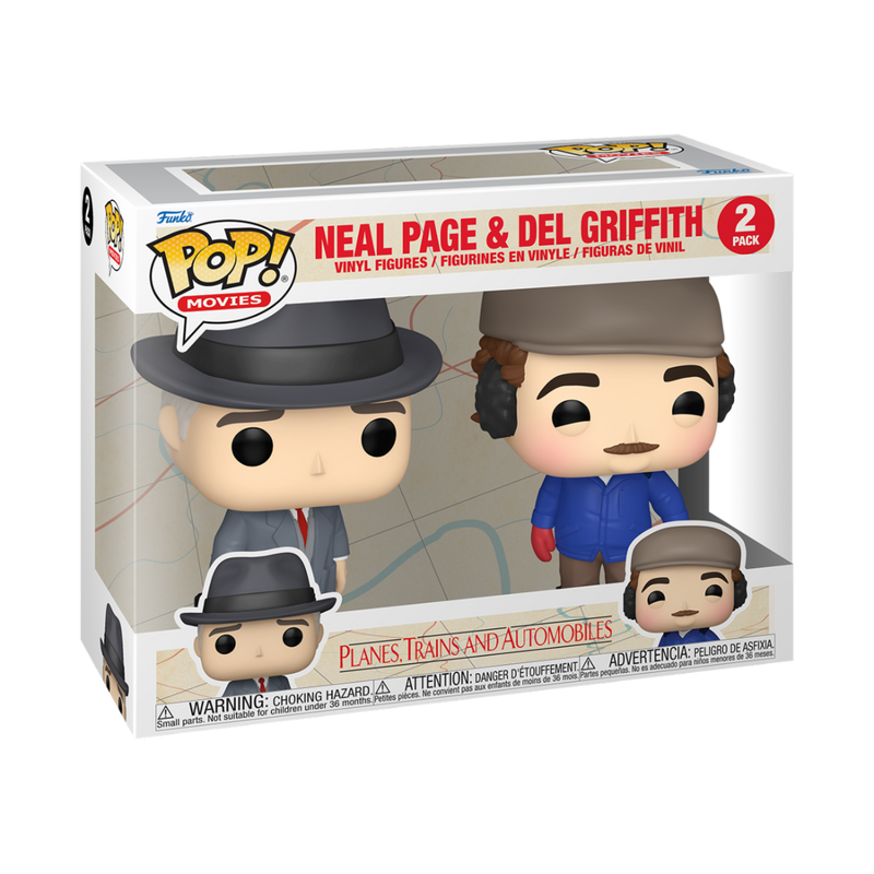 Neal & Del 2pk Planes, Trains and Automobiles Funko Pop! Movies Vinyl Figure