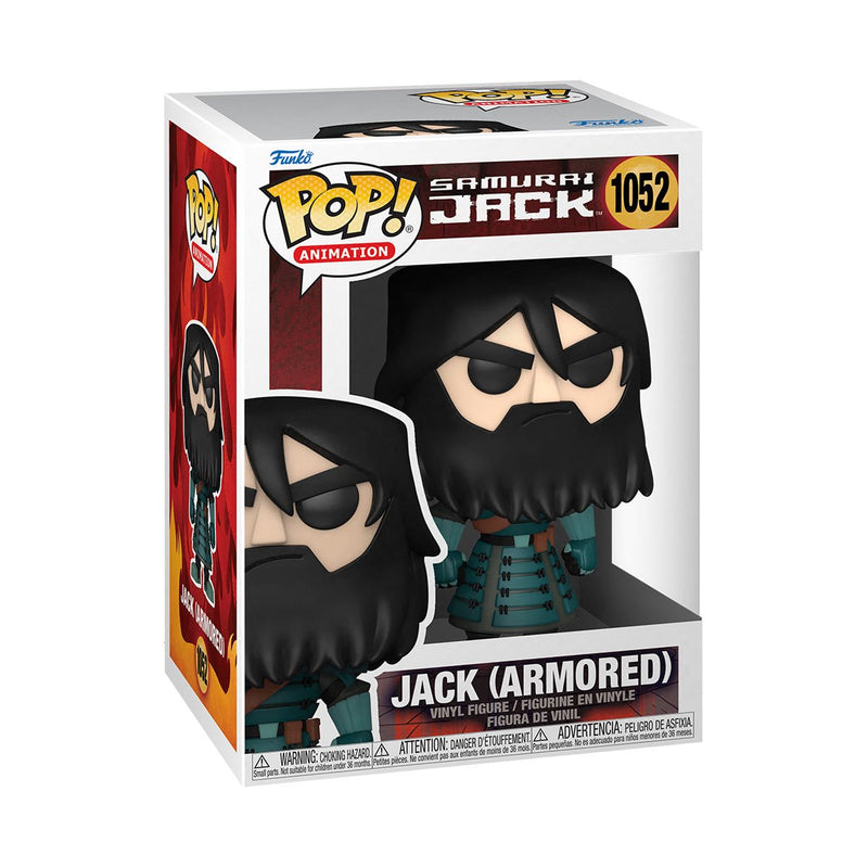 Jack (Armored) Samurai Jack Funko Pop! Animation Vinyl Figure Common + Chase Bundle