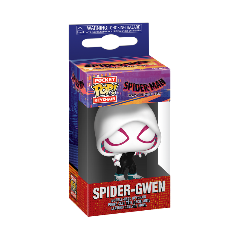 Spider-Gwen Spider-Man Across the Spider-Verse Funko Pocket Pop! Marvel Keychain