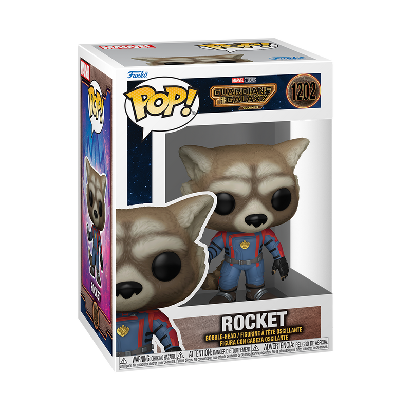 Rocket GOTG Vol 3 Funko Pop! Marvel Vinyl Figure