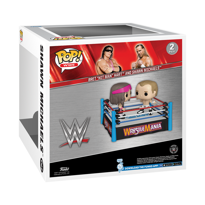 Bret Hart vs Shawn Michaels (Wrestle Mania) Funko Pop! WWE Vinyl Figure