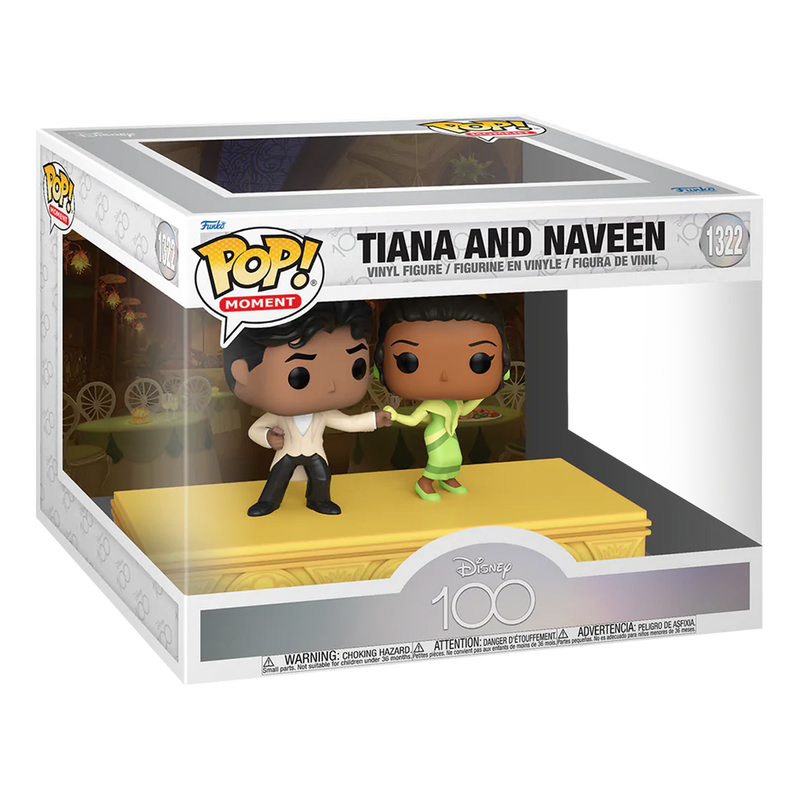Tiana & Naveen Disney 100th Funko Pop! Moment Vinyl Figure