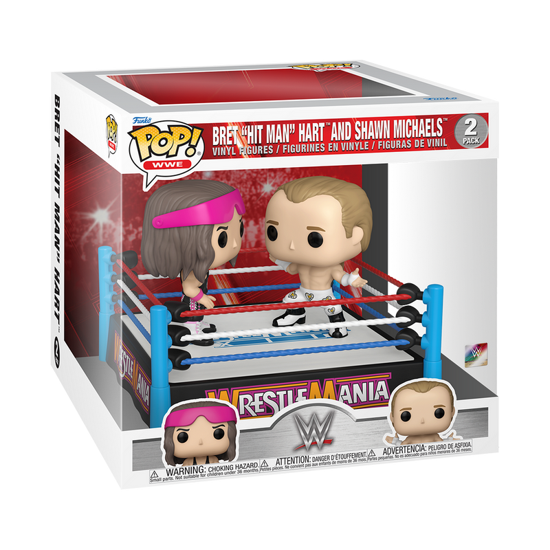 Bret Hart vs Shawn Michaels (Wrestle Mania) Funko Pop! WWE Vinyl Figure