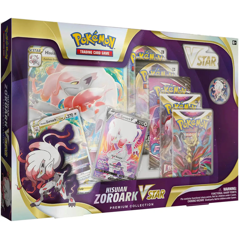 Pokémon TCG: Hisuian Zoroark VSTAR Premium Collection Box