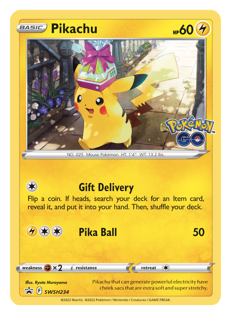 Pokémon TCG: Pikachu Pokémon GO Tin